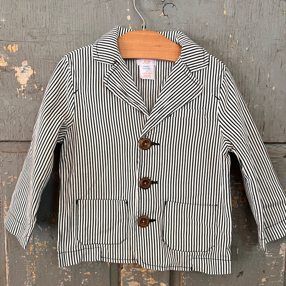 Joe Fresh striped kids coat